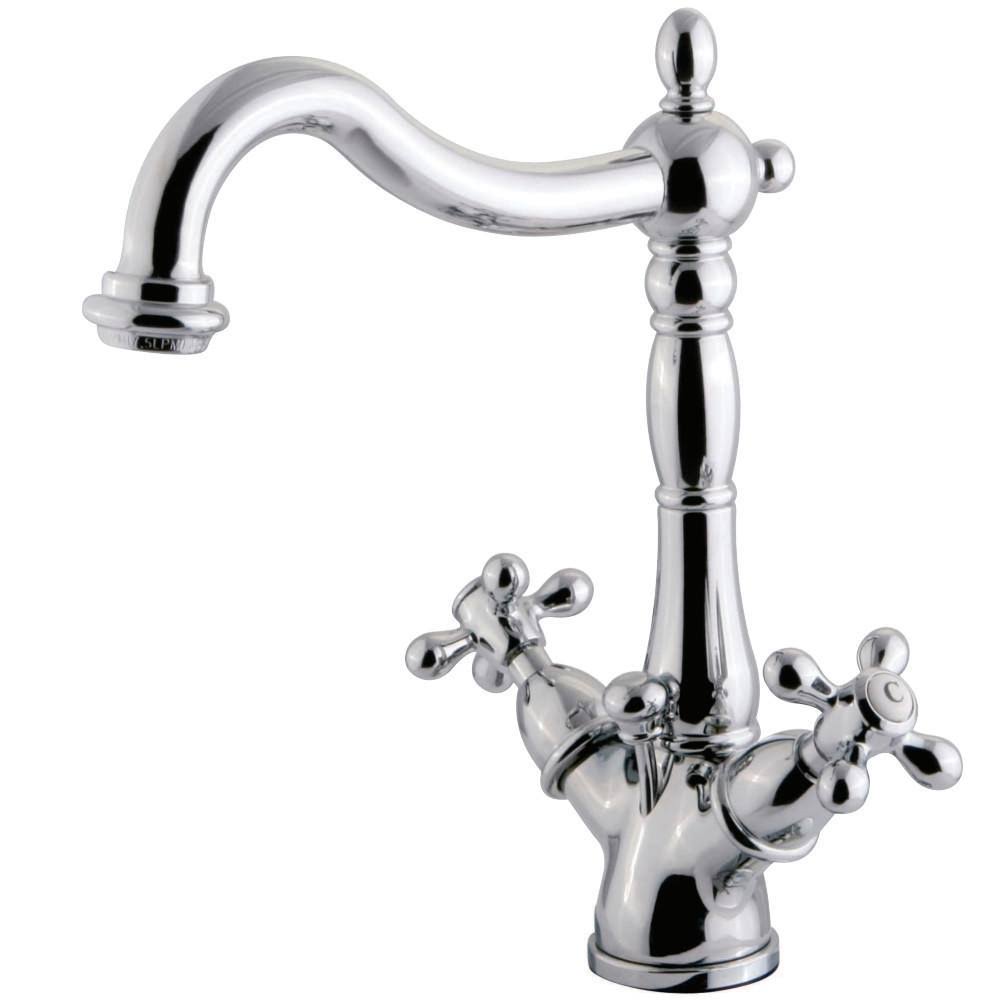 Kingston Brass KS1430AX 4 in. Centerset Bathroom Faucet, Matte Black