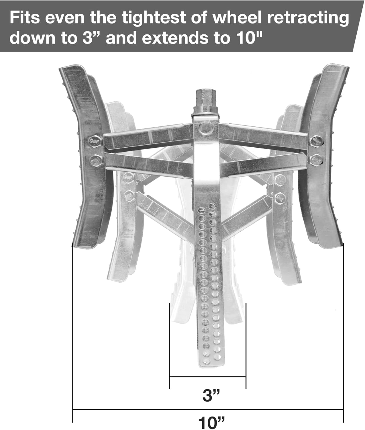 Camper Wheel Chock Stabilizer 2 Sets, RV Tire Scissor Locking X Chock, Camper Accessories for Travel Trailers , Camper Leveling Blocks，Fit for 3&rdquo; to 10&rdquo;