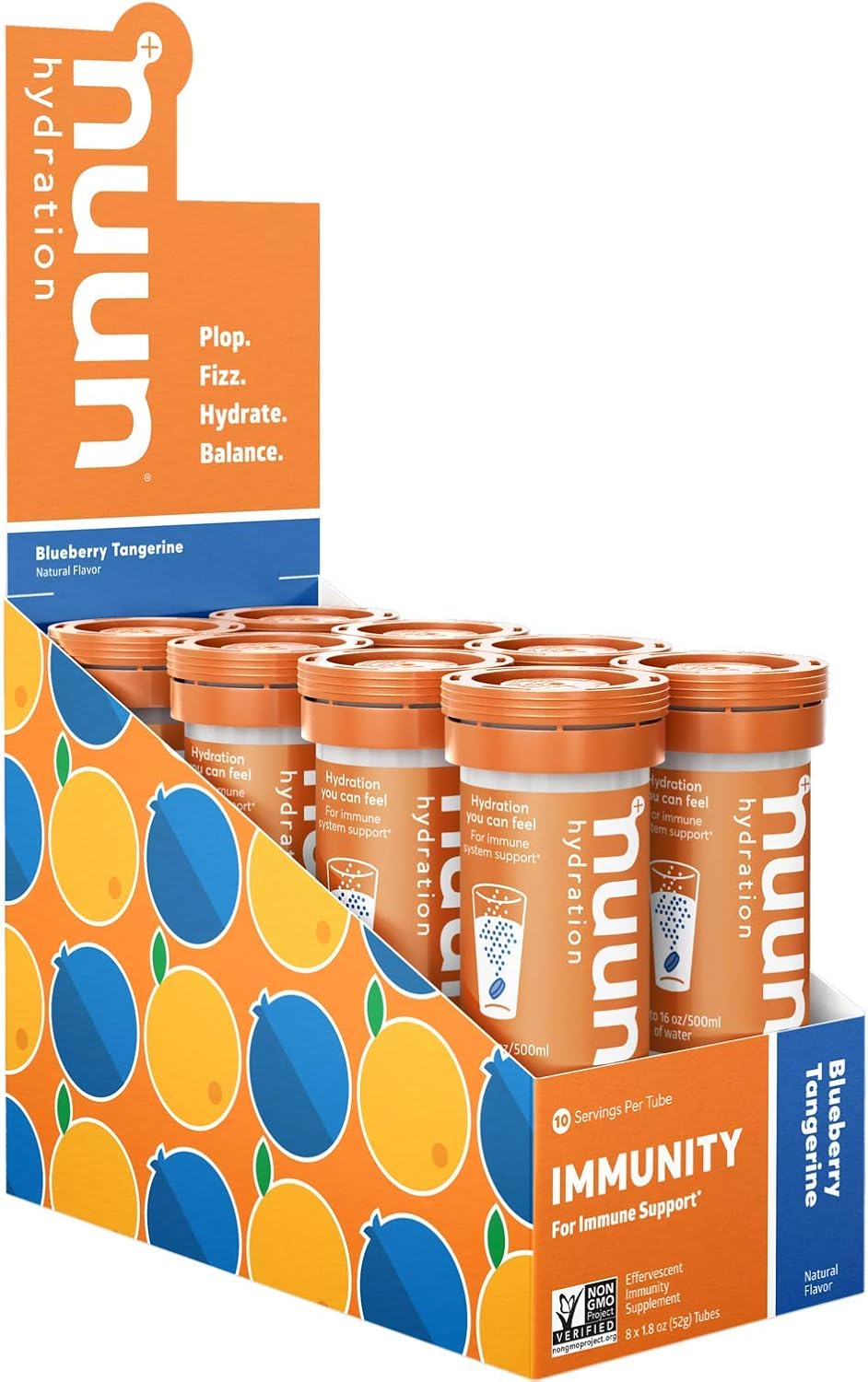 Nuun, Citrus Orange Immunity Box 8 Count, 1.9 Ounce Pack of 2