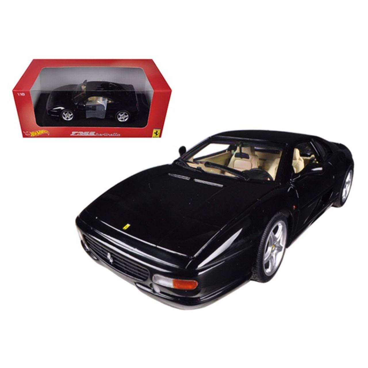 Ferrari F355 Berlinetta Coupe Black 1/18 Diecast Car Model by Hotwheels