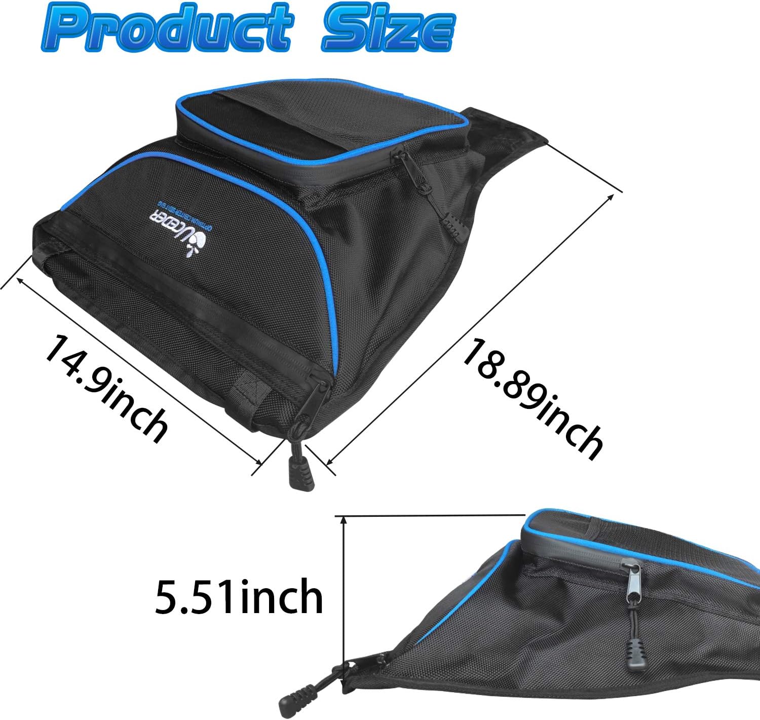 UCEDER RZR Storage Bag,Center Seat Storage Bag,Universal RZR Accessories fits for Polaris Razor 570 800 S 900 1000 XP