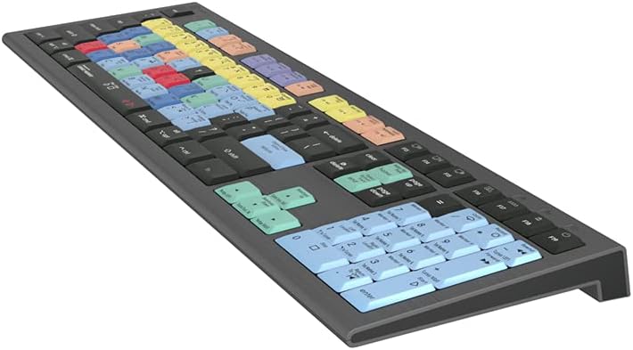 Logickeyboard Designed for Steinberg Cubase 11 & Nuendo 9 Compatible with macOS - Astra 2 Backlit Keyboard # LKB-CBASE-A2M-US