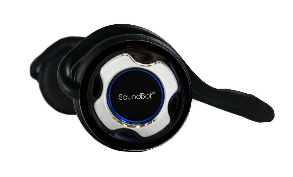 Soundbot Sb220 Bluetooth Noise-cancellation Stereo Headphone, Black/Chrome