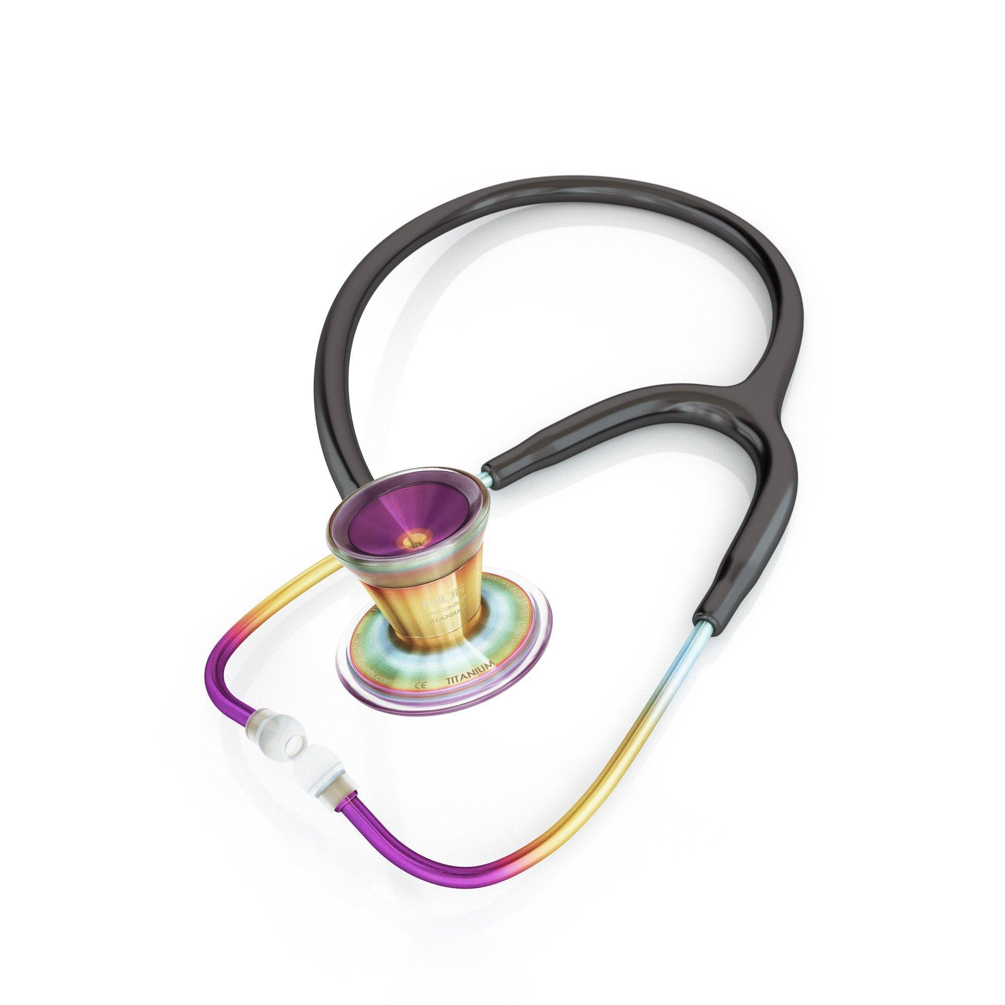 MDF ProCardial Titanium Cardiology Stethoscope - Black/Kaleidoscope