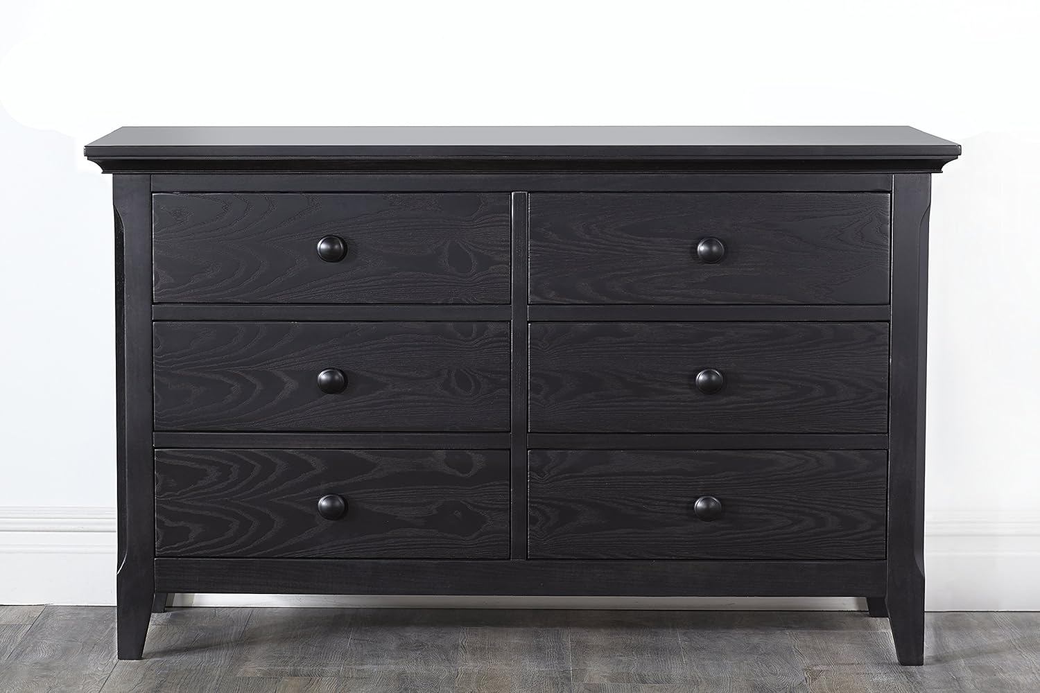 Baby Cache Overland 6 Drawer Double Dresser, Classic Heritage Black