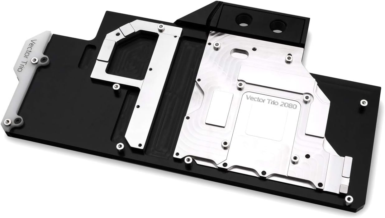 EKWB EK-Vector Trio RTX 2080 RGB GPU Waterblock, Nickel/Acetal