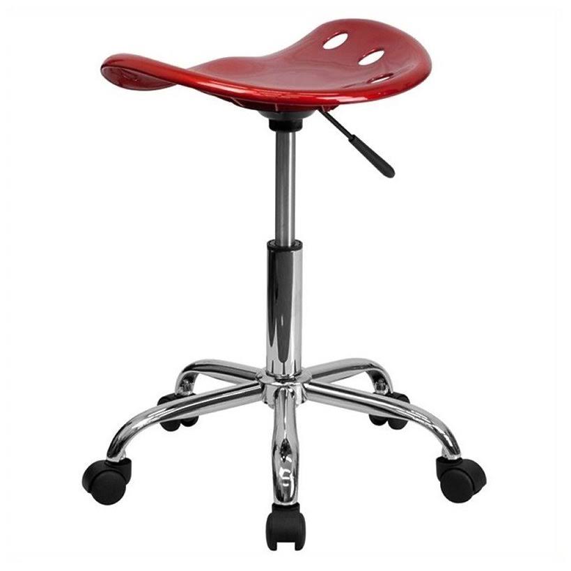Scranton u0026 Co Adjustable Bar Stool and Tractor Seat in Wine Red