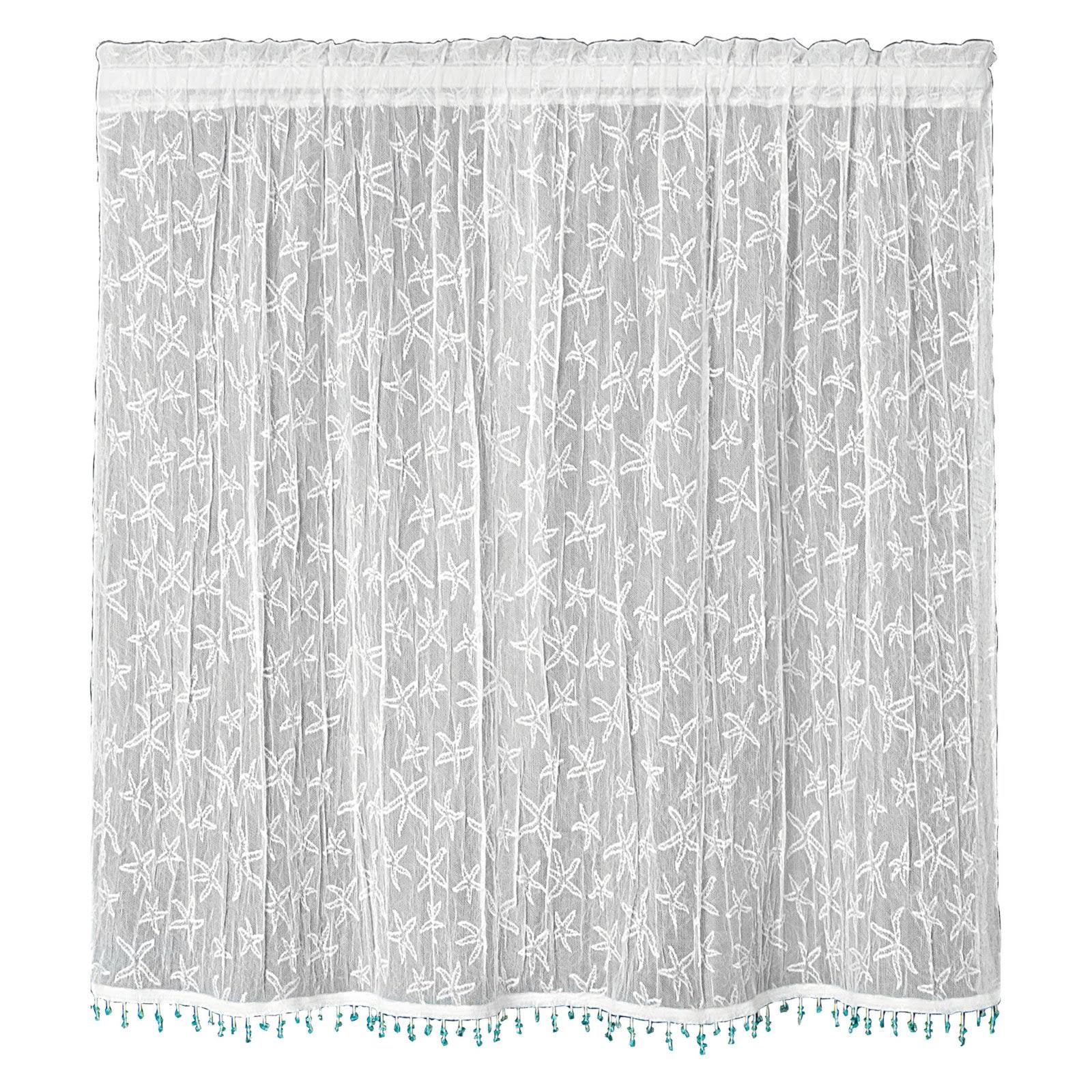 Heritage Lace Starfish Tier with Trim 45 by 36in White