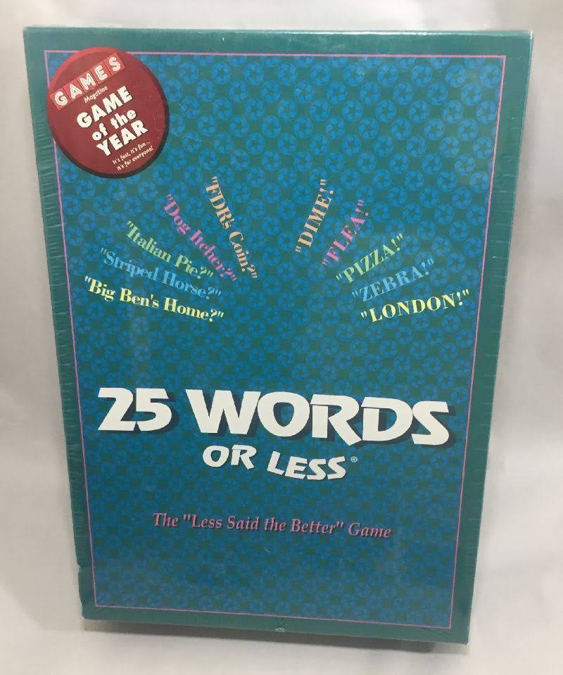 25 Words or Less People places Things