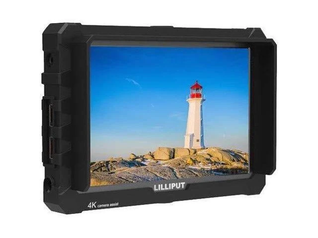 Lilliput A7S Full HD 7 inch IPS Video Camera Field Monitor w/ 4K Support (Black CASE) HDMI Ports Advanced Bundle w/ Stabilizing