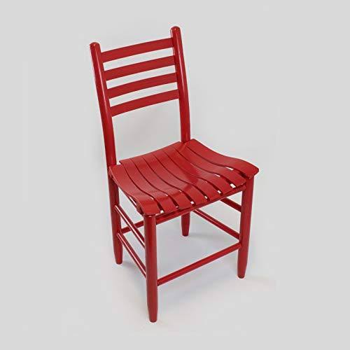 Dixie Seating Asheville Wood Ladderback Dining Chair NO. 33S Coastal Pink