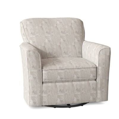 Castiglia 35.5x22 Wide Swivel Armchair Beachcrest Home Body Fabric: Shore Multicolored-27227