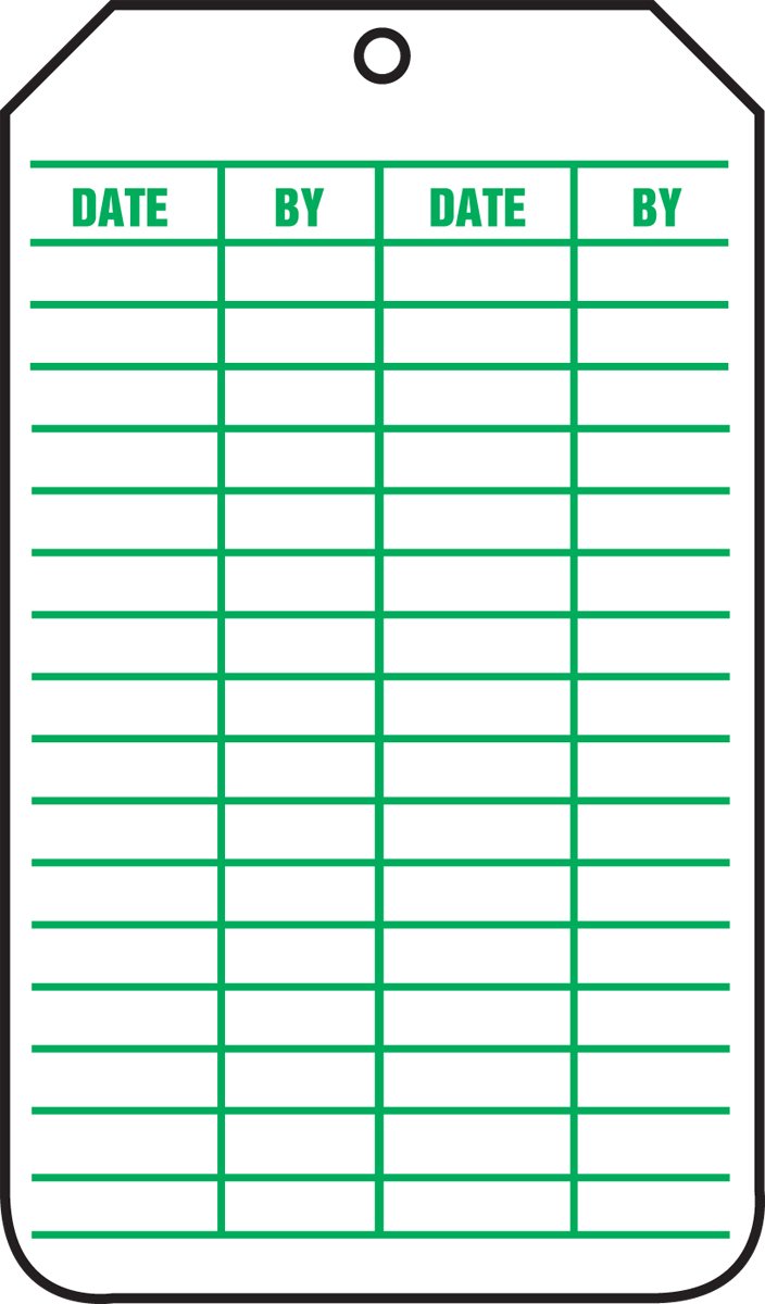 Accuform Signs TRS317CTP Scaffold Status Tag, Legend