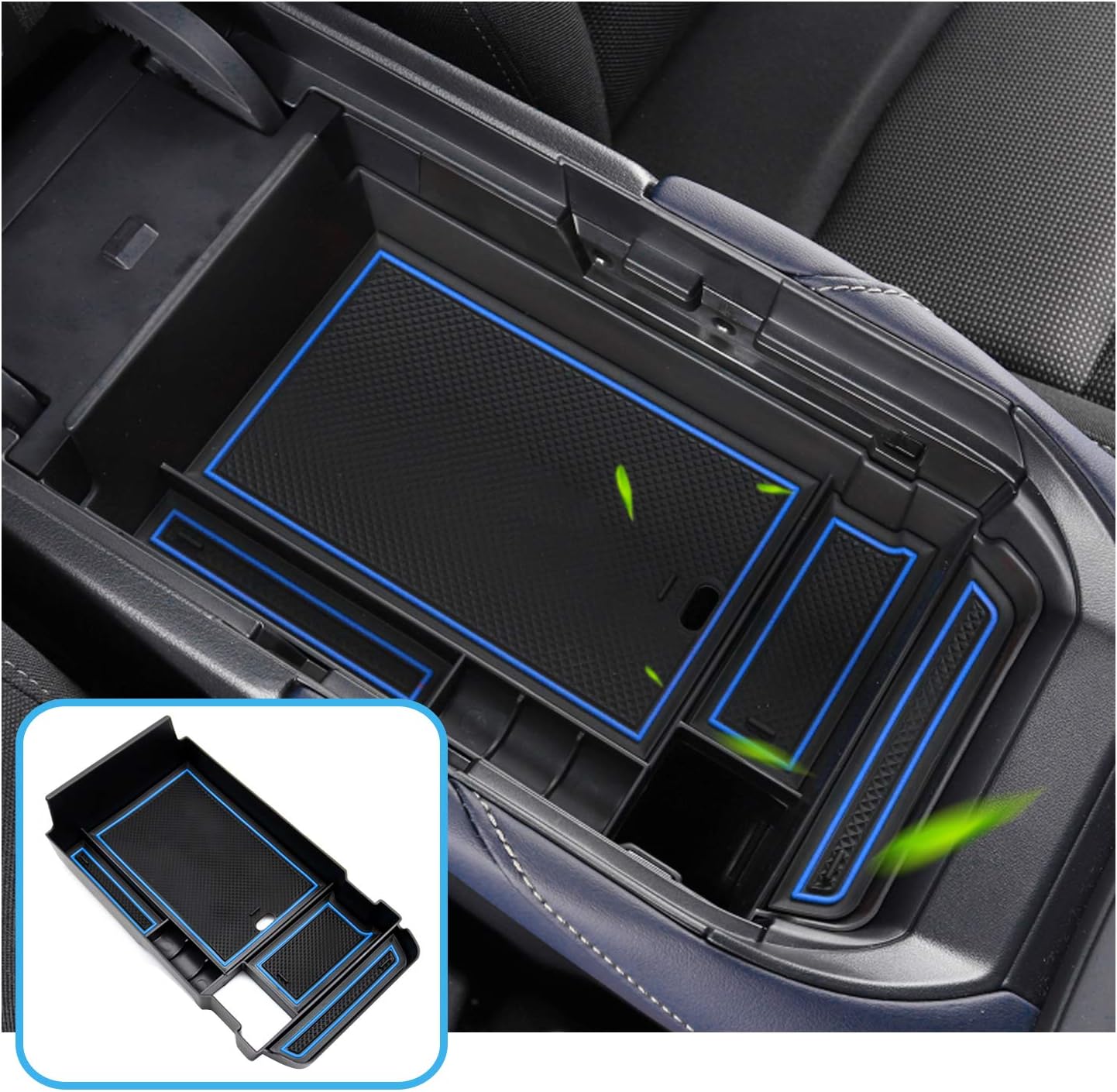 Ruiya Center Console Organizer Tray Compatible with 2019 2020 2021 Mazda CX-30 Accessories Insert ABS Black Materials Tray Secondary Storage Box&hellip; (White)