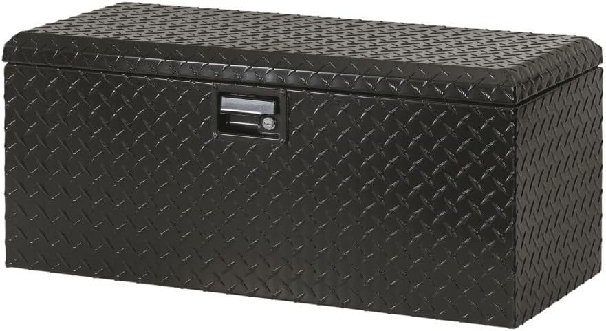 Lund Specialty Tool Box Universal Challenger Black (Rear Storage ATV Beds) | Dim A: 32.000,Dim B: 14.000,Dim C: 14.250