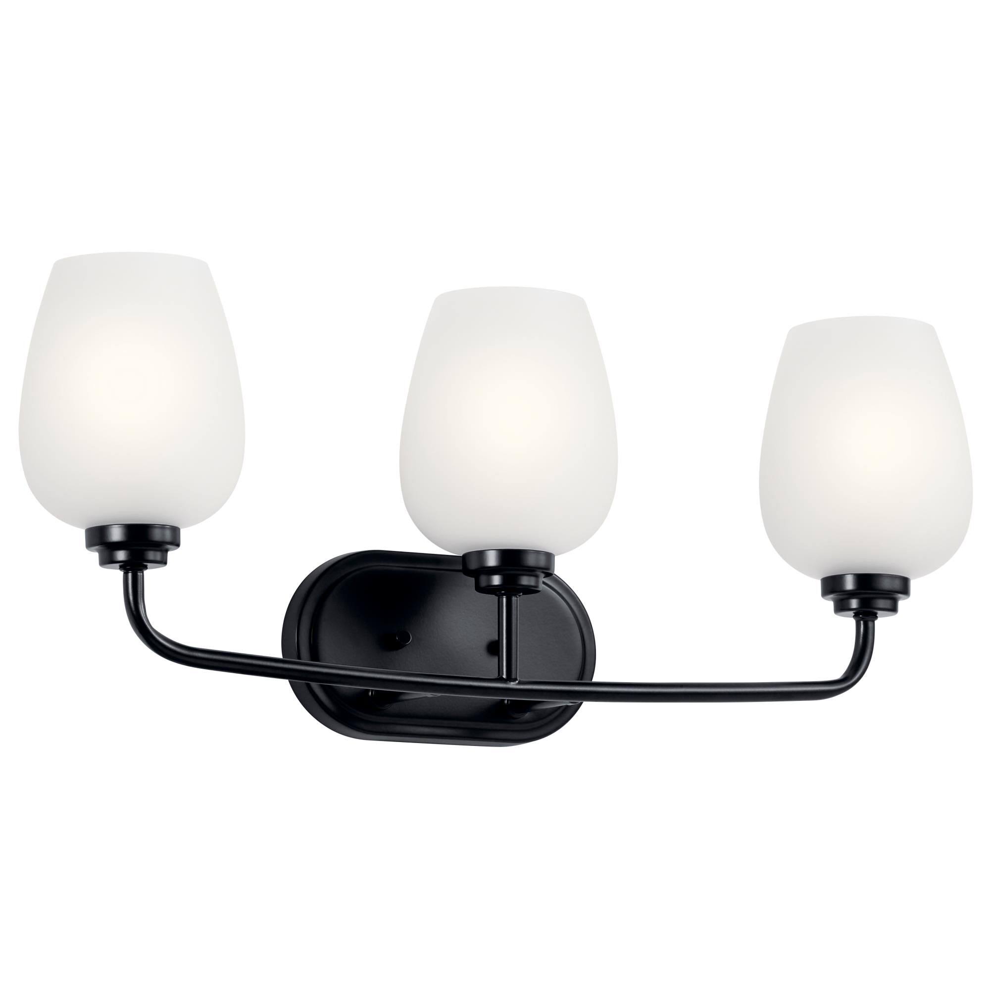Kichler Lighting-45129BK-Valserrano - 3 Light Bath Vanity Black