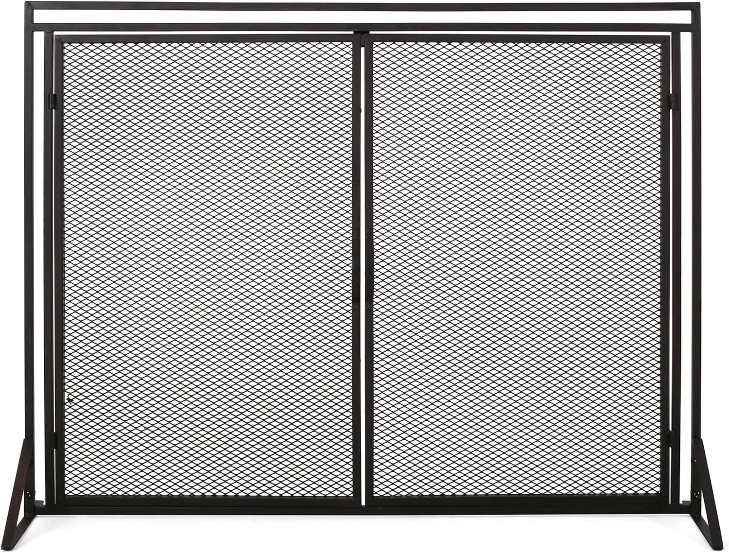Christopher Knight Home Novia Iron Fireplace Screen, Matte Black