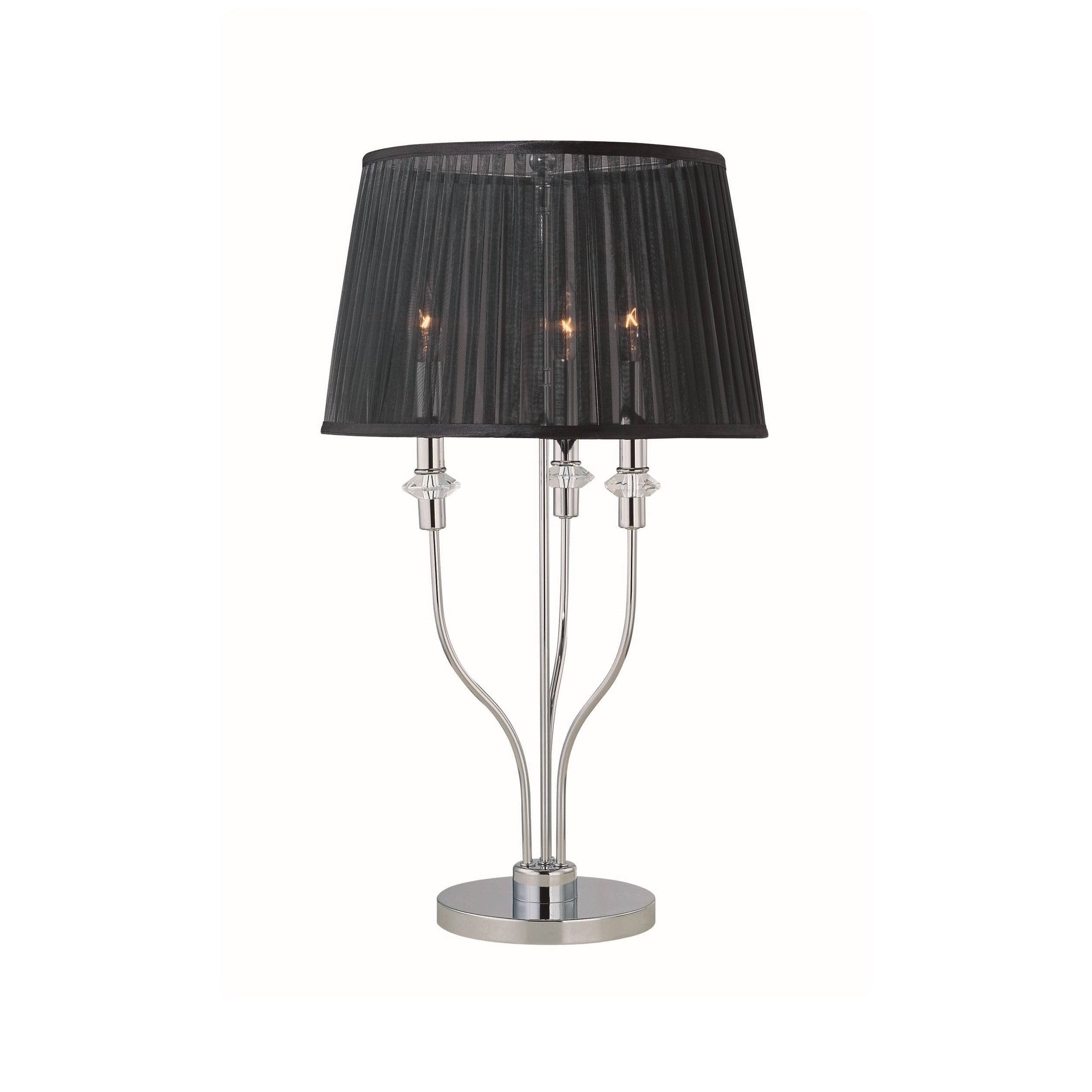 Lite Source Marrim Table Lamp - Chrome, Black
