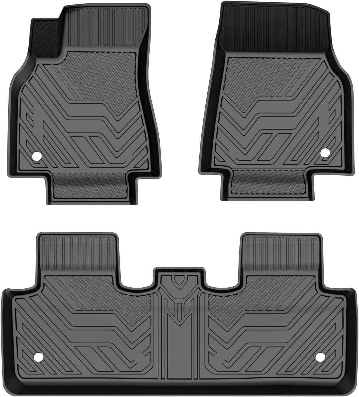 Mixsuper Custom Fit for Floor Mats 2021 Tesla Model Y 2022 2020 All Weather Floor Liners 3D Rubber 1st & 2nd Row Model Y Accessories