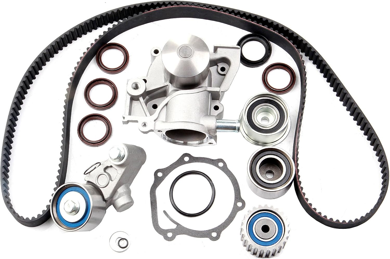 AZHZ Timing Belt Kit with Water Pump Fit for Baja 2003-2006 for Outback 2000-2005 TBK307 WP9008 TS26307