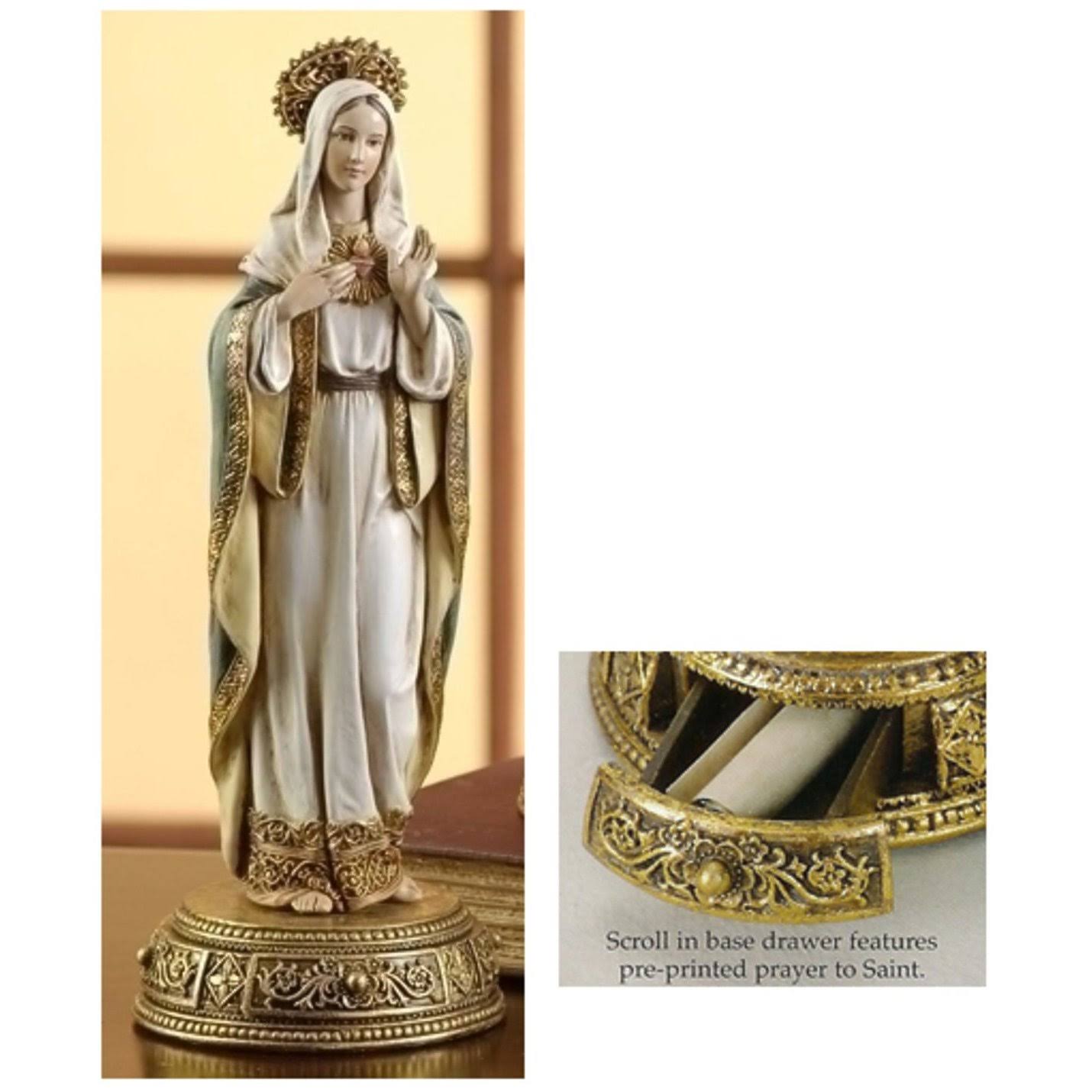 Roman Pack of 2 Joseph&s Studio Heavenly Protectors Immaculate Heart of Mary Figures 6921492