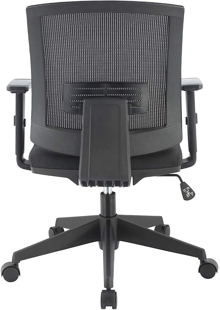 Lorell Soho Mid-Back Task Chair, Black