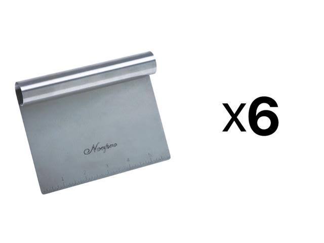 Norpro Vegetable Chopper Stainless Steel Bench Scraper Measuring Guide (6-Pack)
