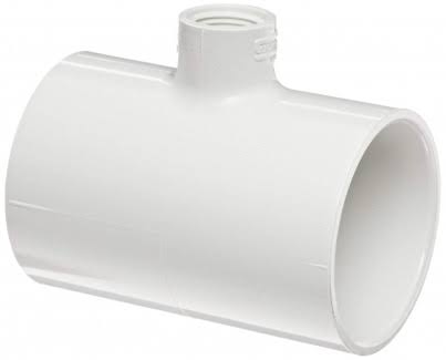 Spears 402-580 8X3 PVC Red Tee SOCXFPT Sch40 | Blackhawk Supply