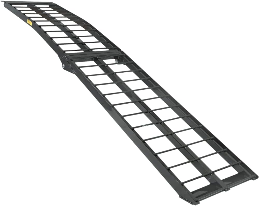 Titan Ramps Wide Loading Ramp 8' 32 lb. Folding 1,000 lb. Capacity HD Aluminum