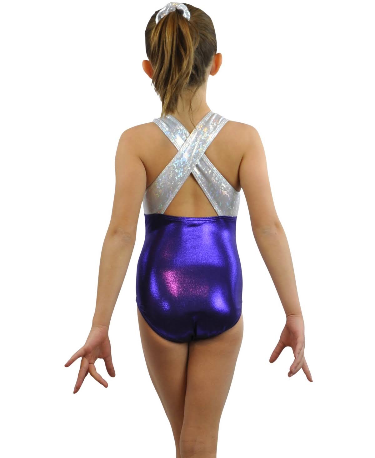 Obersee Gymnastics Leotard - Cross Back Purple, cm
