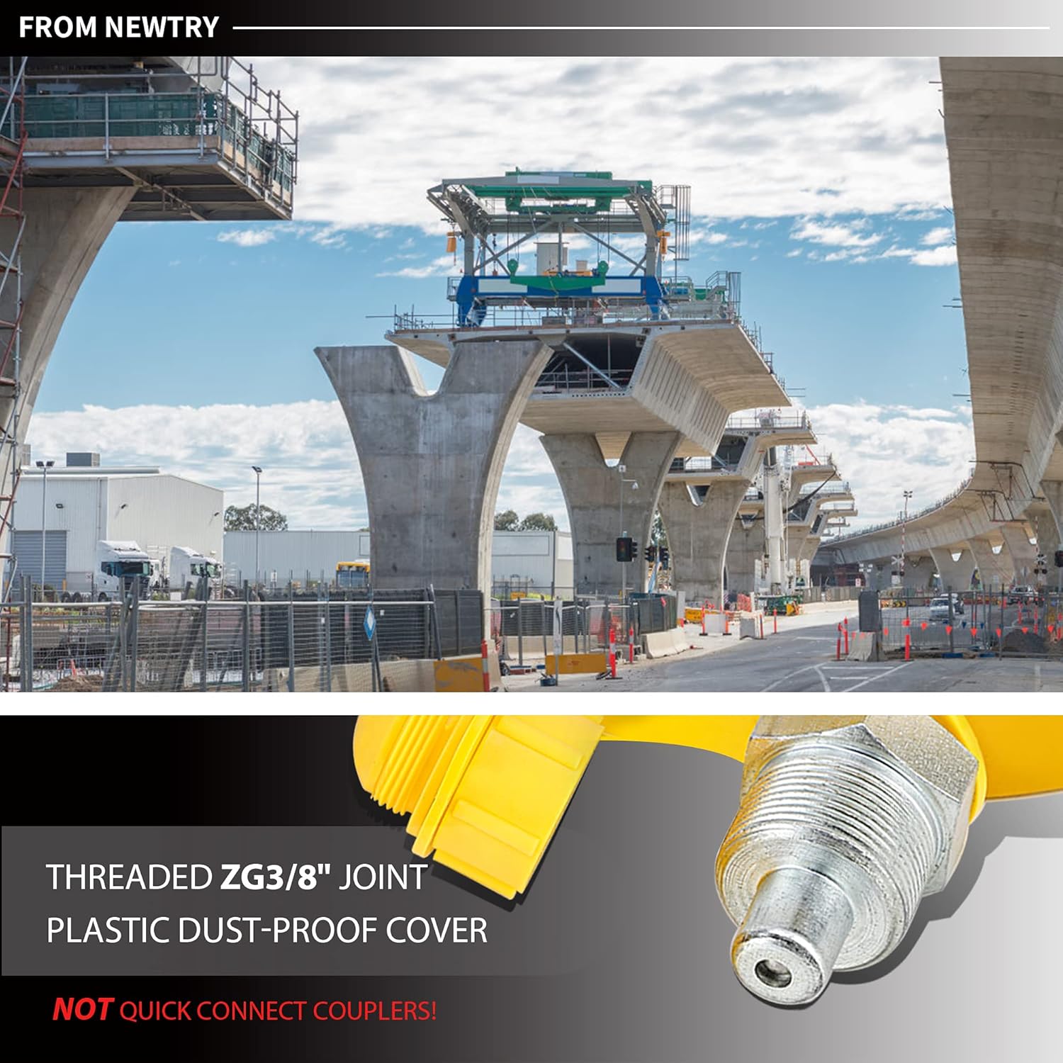 NEWTRY Hydraulic Ram Cylinder 30T Hydraulic Jack Lifting Cylinder Hydraulic Cylinder Jack 0.55&rdquo; Low Profile Hydraulic Porta Power Ram Jack Mini, Portable for Shipbuilding, Bridge, Construction