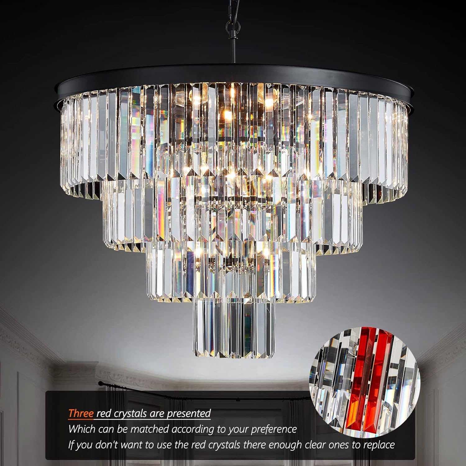 Luxury Modern Crystal Chandeliers, D24.0