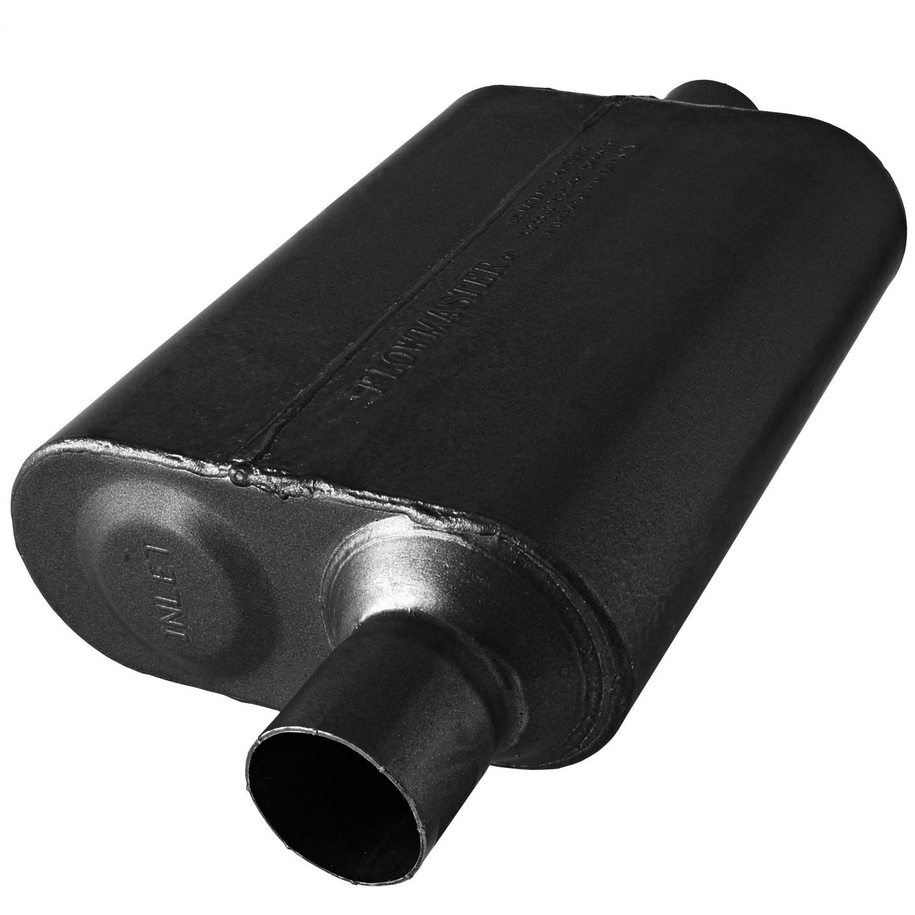 Flowmaster 8042441 40 Series Muffler, 2.25 Offset In / 2.25 Center Out, Black