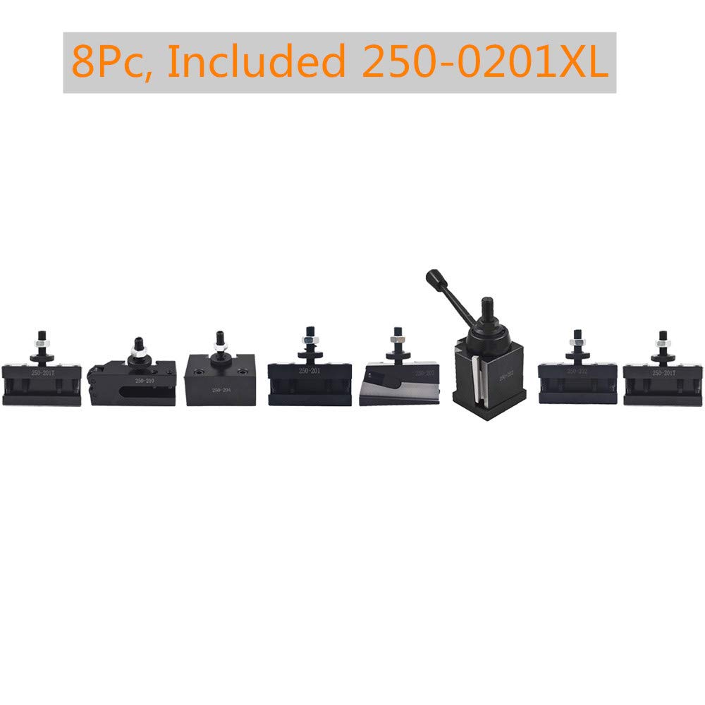 Bxa 250-222 Tool Post Set QC Wedge Type Quick Change Turning and Facing Holders for Lathe Swing 10