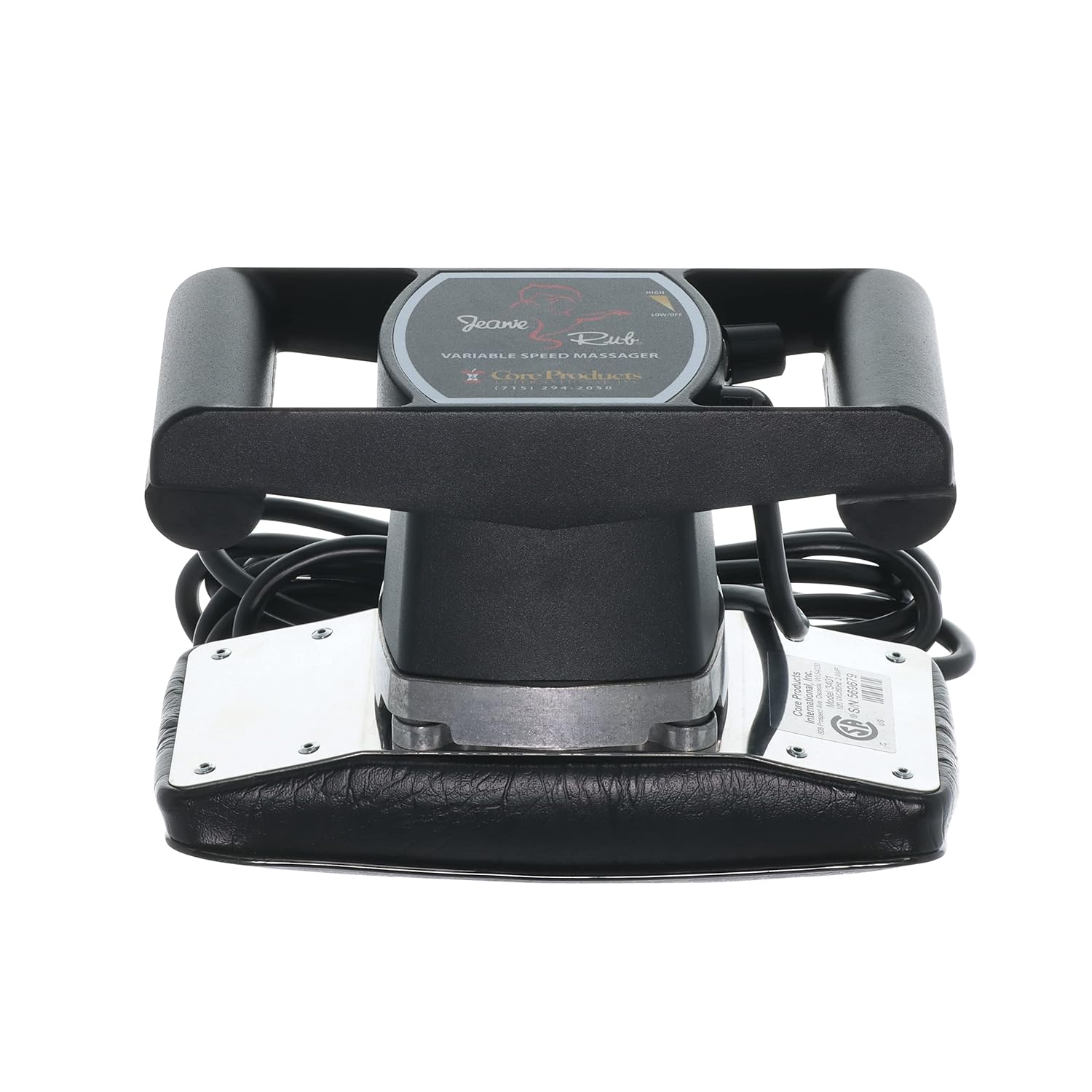 Core Products Jeanie Rub Variable Speed Massager, Deep Tissue Massage, Orbital Action for Back & Body, Professional Quality