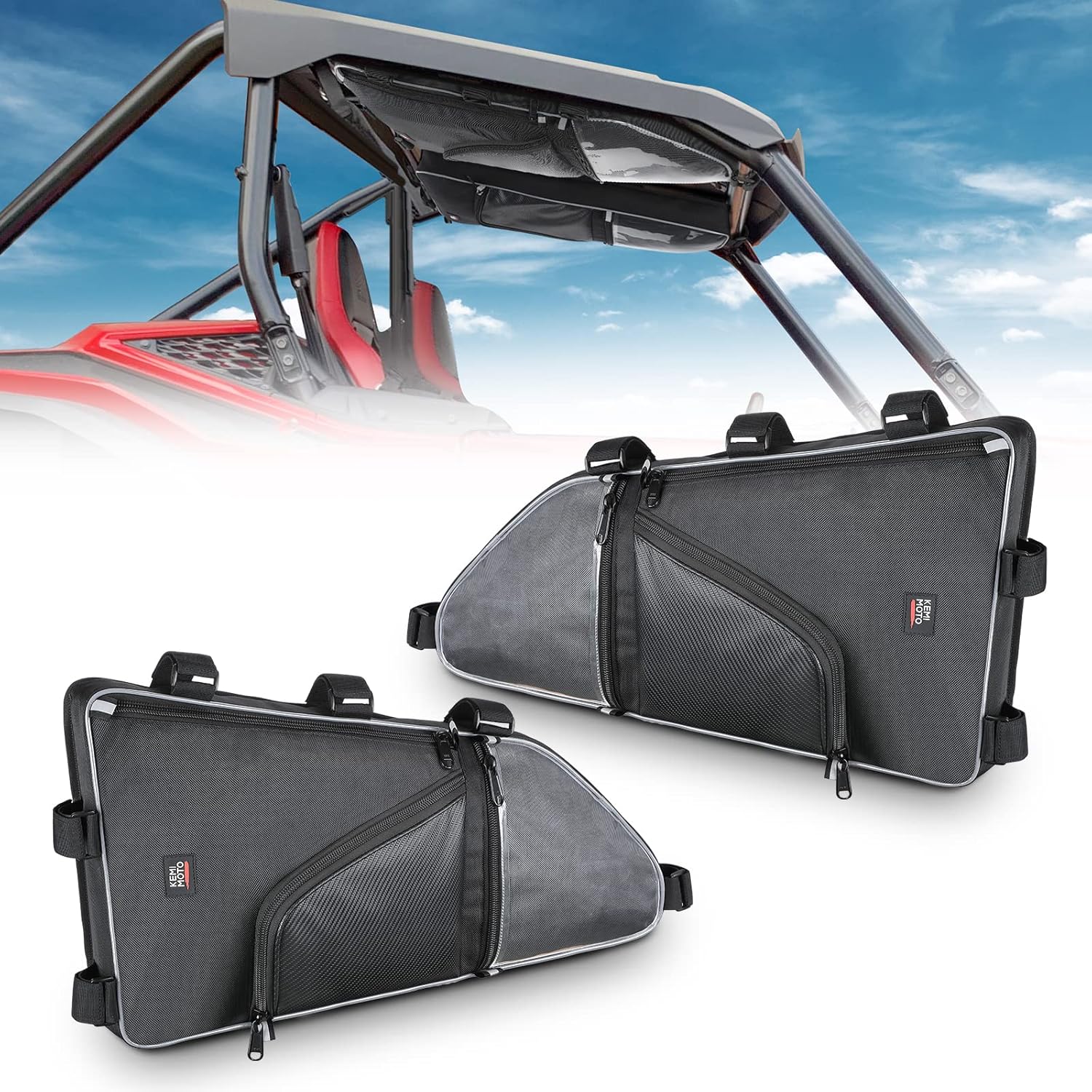 Talon Storage Bag Kemimoto Talon Overhead Bag Compatible with 2019-2021 Talon 1000X 1000R Accessories (Pack of 2)