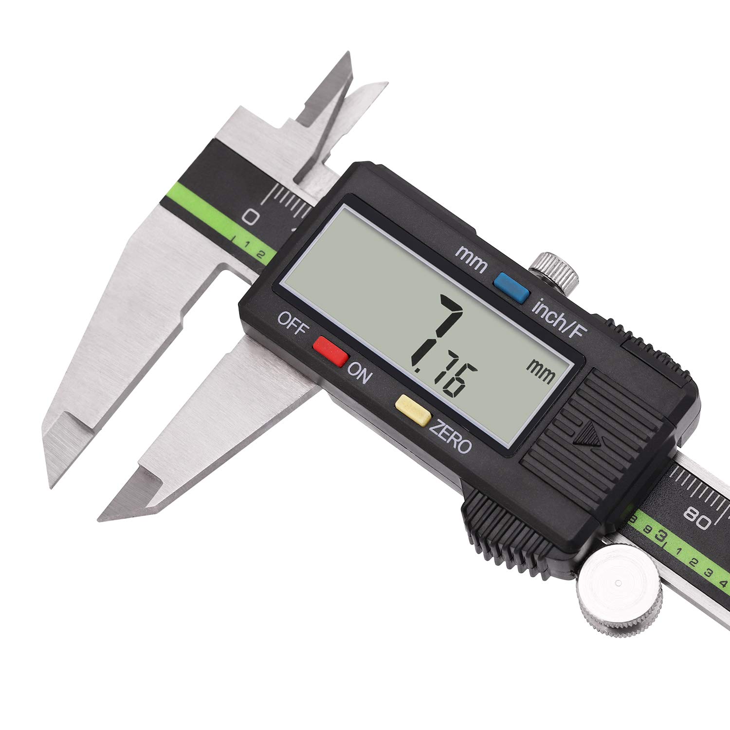 Sattiyrch Digital Caliper Stainless Steel with Large LCD Screen 8 Inch Millimeter Fractions Conversion Electronic Vernier Caliper Measuring Tool (8 inch)