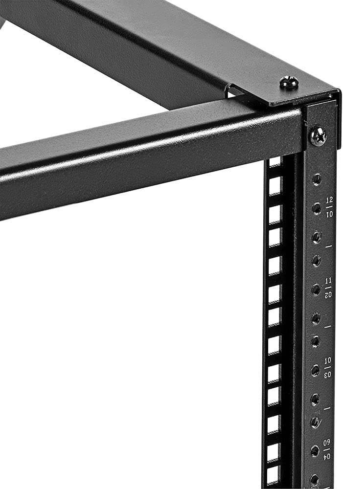 NavePoint 12U Wall-Mount Open Frame Network Equipment Rack, 24.81 Inch Depth, AV Rack, Home Network, 19