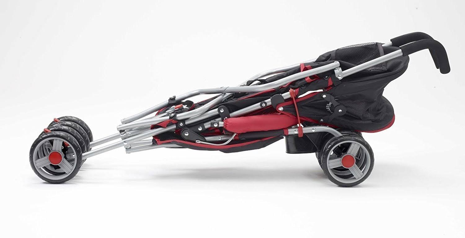 Big Oshi Lexington Stroller, Black u0026 Red