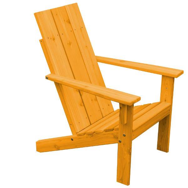 Western Red Cedar Modern Adirondack Chair Natural Stain