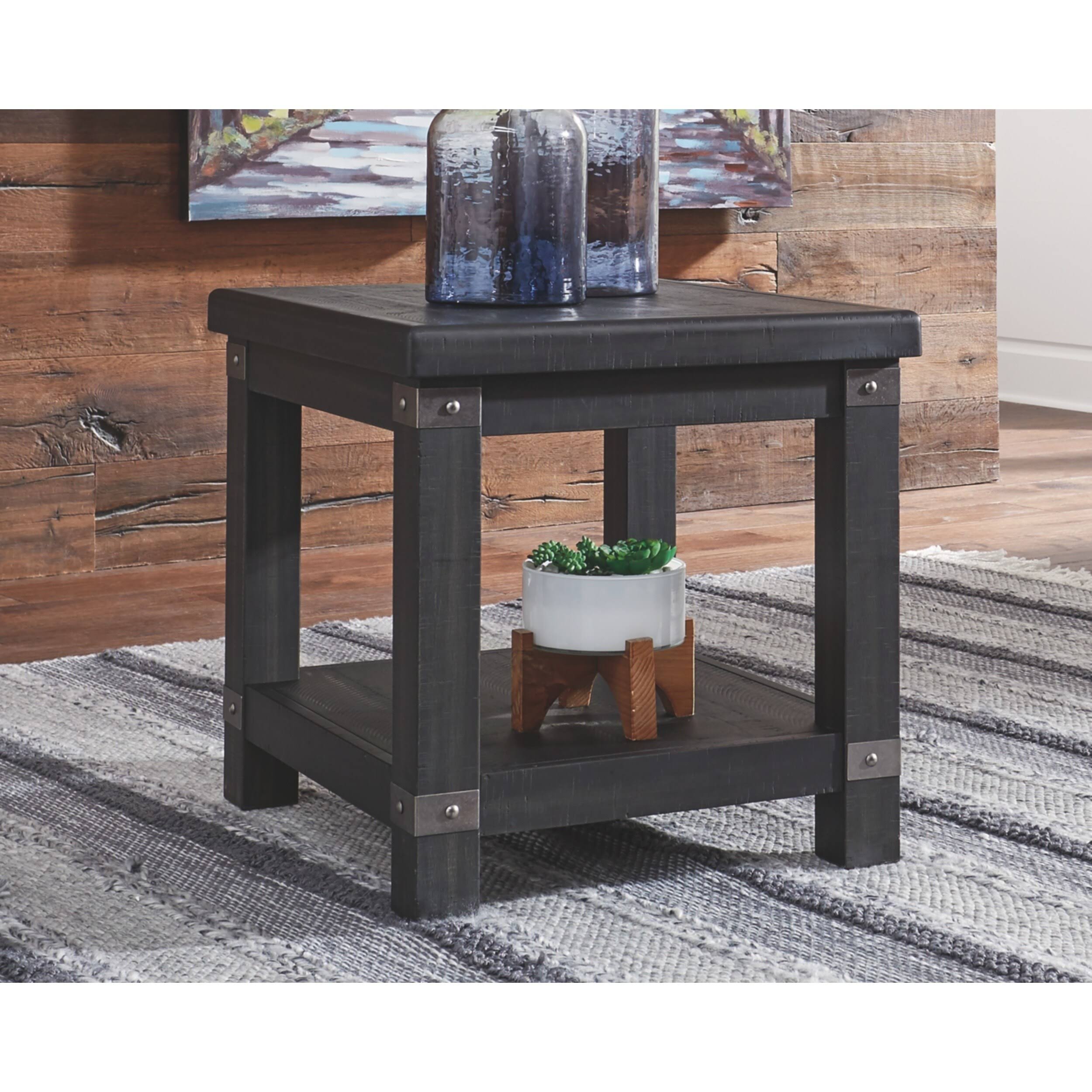 Delmar - Black - Rectangular End Table