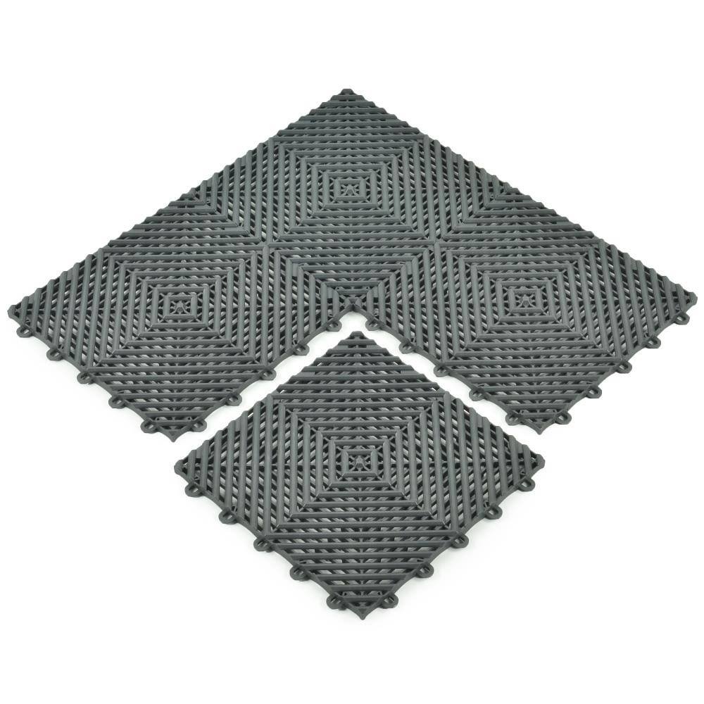 Greatmats Perforated Click Garage Tile 25 Pack Red