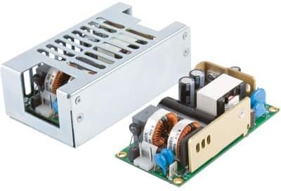 XP POWER ECS100US24 Power Supply; AC-DC; PSU, 80/100W 24V 4.2A for Convect/10CFM, Compact Open Frame
