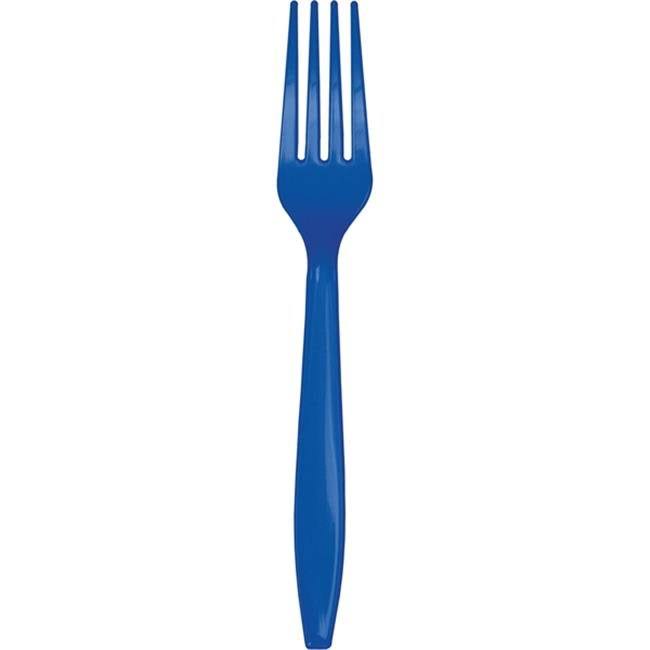 Group Cobalt Premium Plastic Forks, Pack of 12 - 50 per Pack