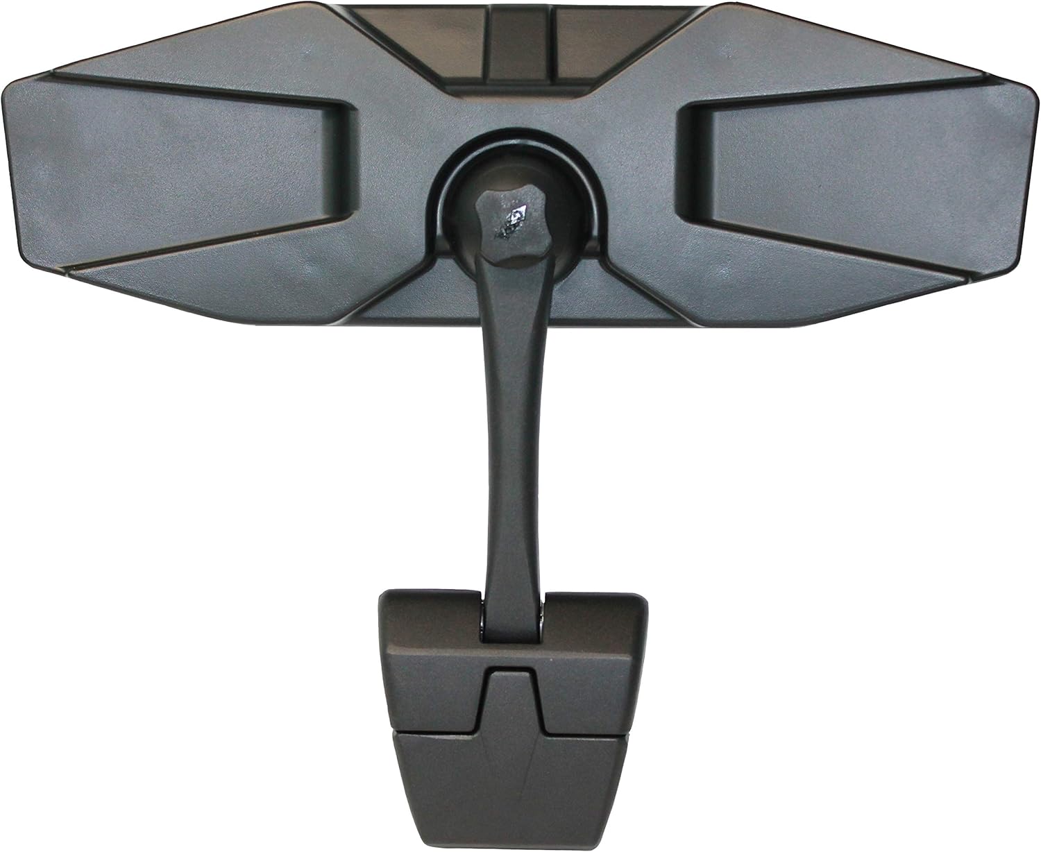 CIPA 01609 Black Vision 180 Degree Marine Mirror with Deluxe Cast Aluminum Cup Mounting Bracket