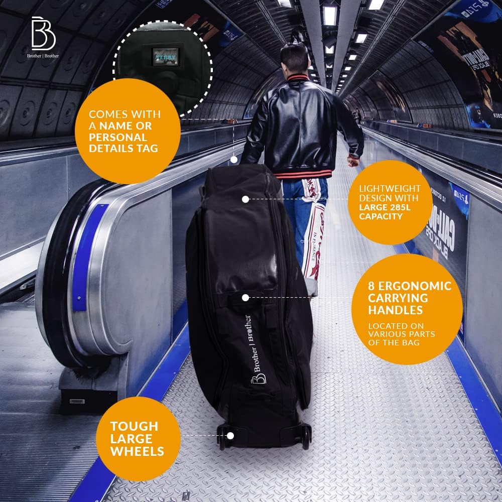 BB BROTHER BROTHER Bike Travel Bag with Bike Foam Stand, Safe Bike Cases for Travel, Shipping, Transport, Fits Most Cross Country, All Mountain, and Triathlon Bikes (Black)