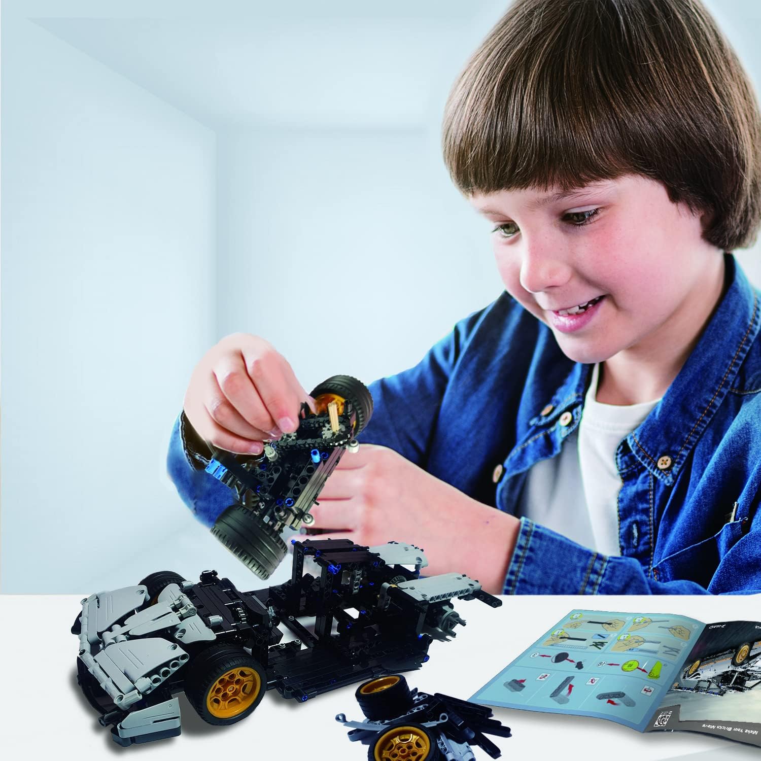 Car Building Kits for Adults and Kids | Collectible Model Race Car Technic Set 1:12 Scale Build and Display | Perfect Christmas Gift for Adult and Kids 10 12 14 Years Old and Adult Pack of 2