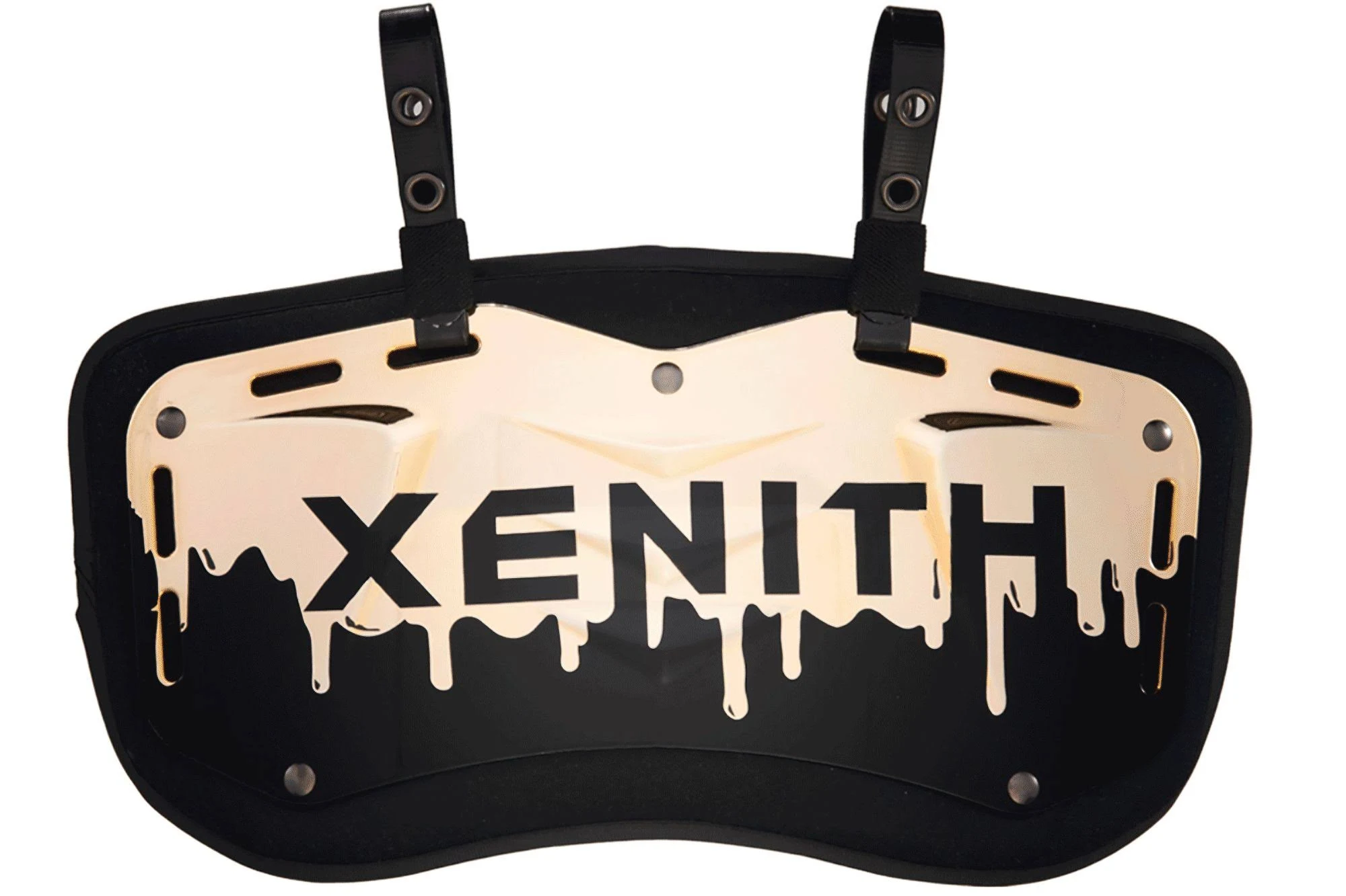 Xenith Chrome Back Plate, Kids, Large, Gold/Black