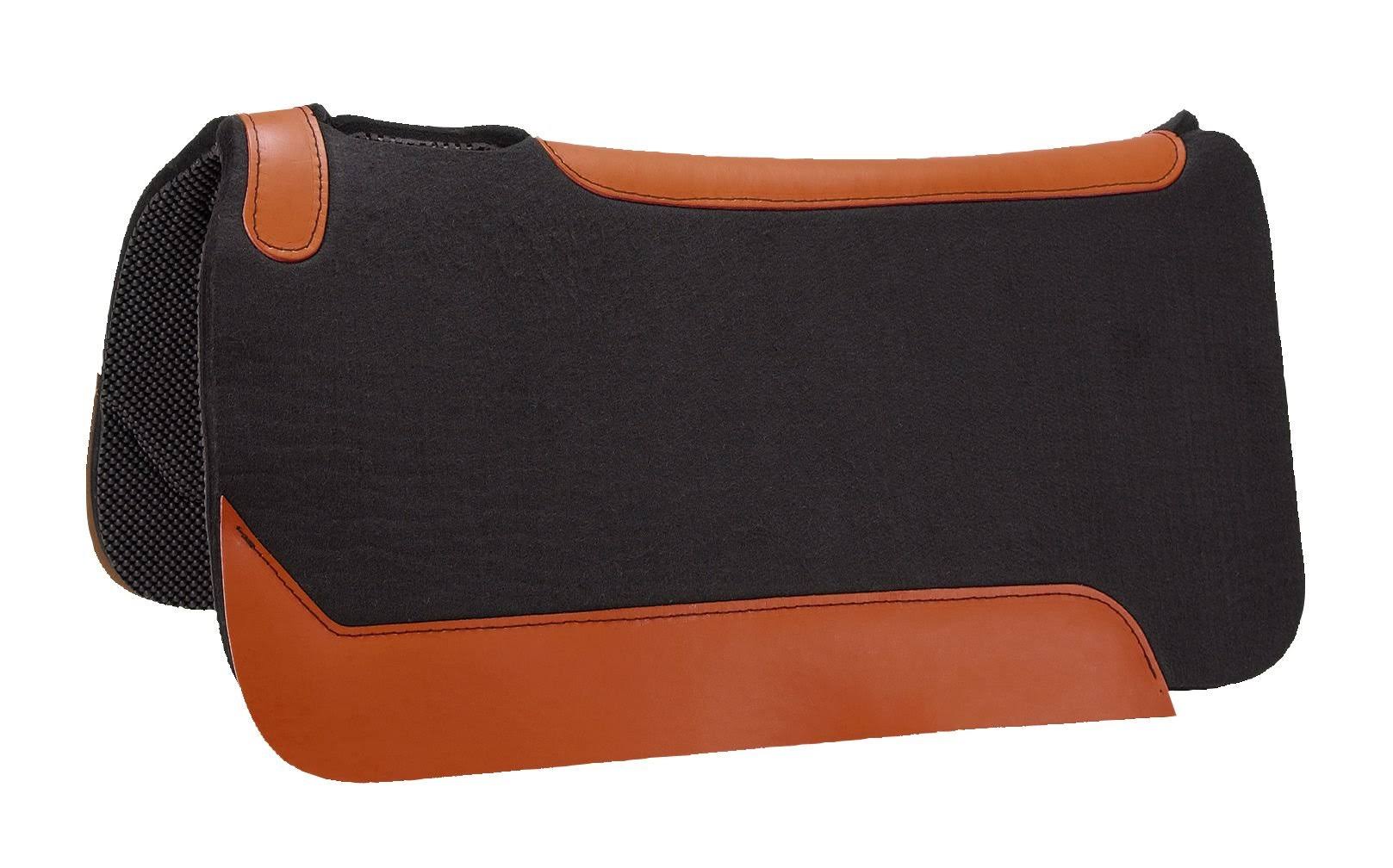 Tough 1 Air Flow Felt Rite PVC Shock Absorber Saddle Pad Black