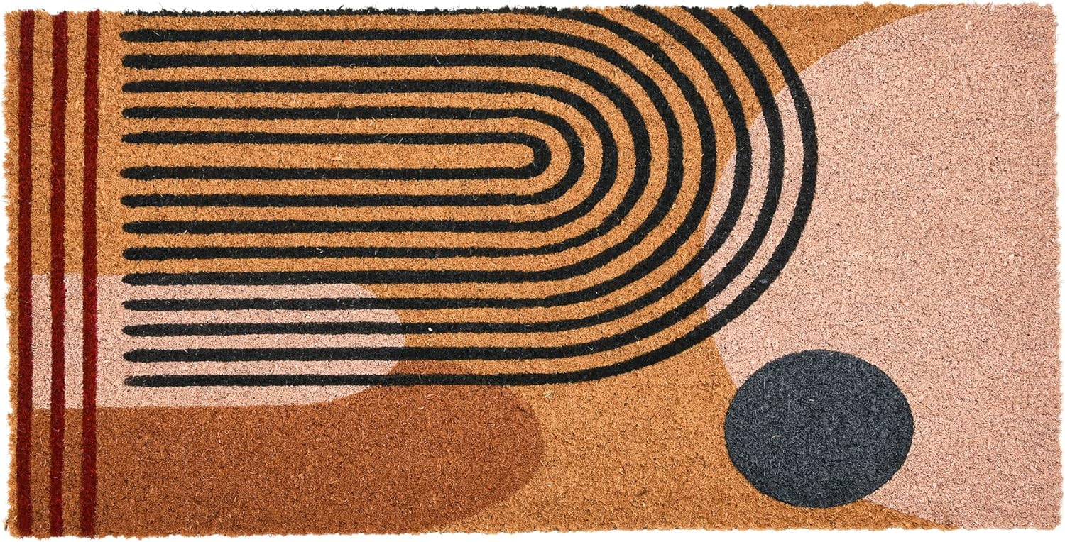 Main + Mesa Abstract Print Coir Doormat